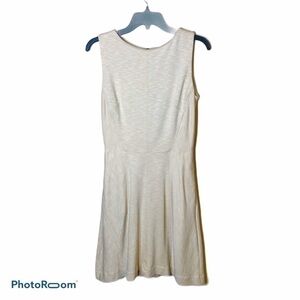 Dalia Cream Fit & Flare Sleeveless Dress Sz 5